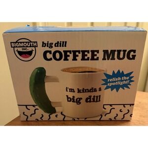 BigMouth Inc Large Pickle Mug "I'm Kinda A‎ Big Dill" Great Gift Idea